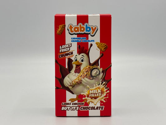 Tabby Caramelised Crumble Chocolate – Milk Filled